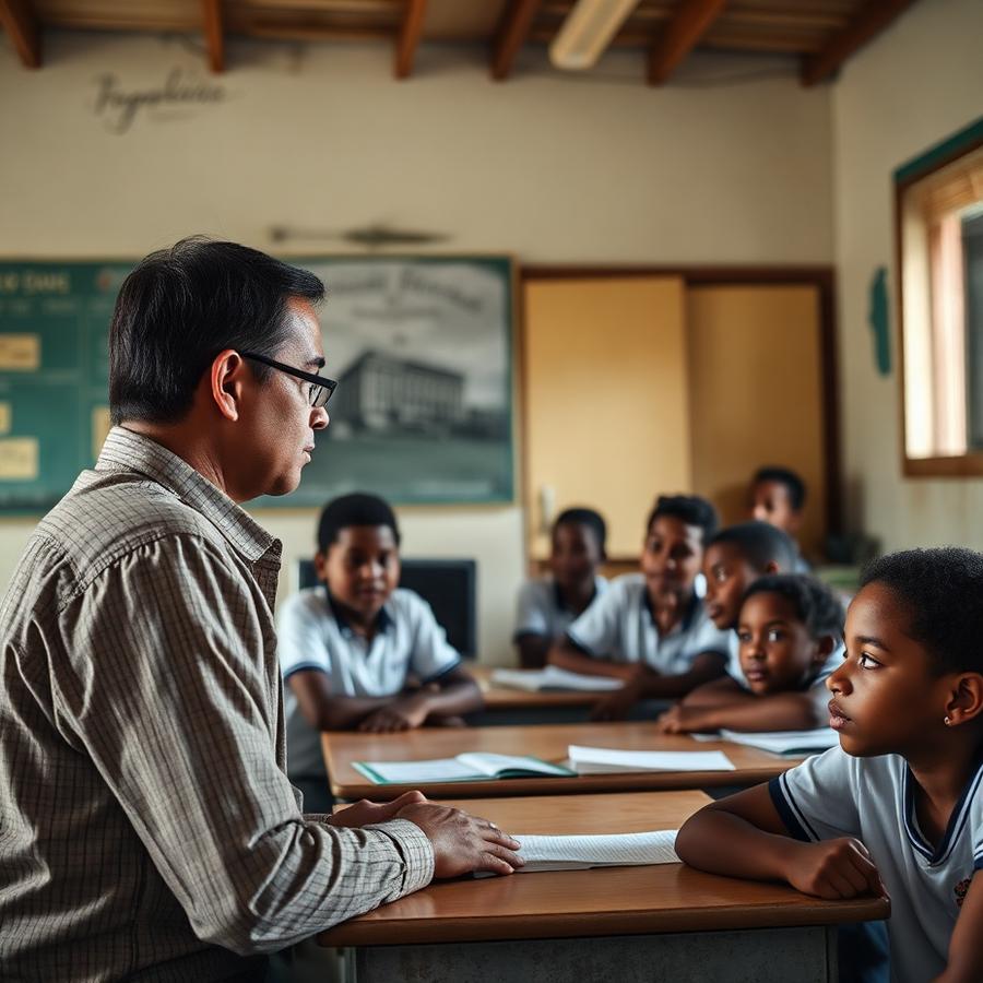 Visita a escola pública